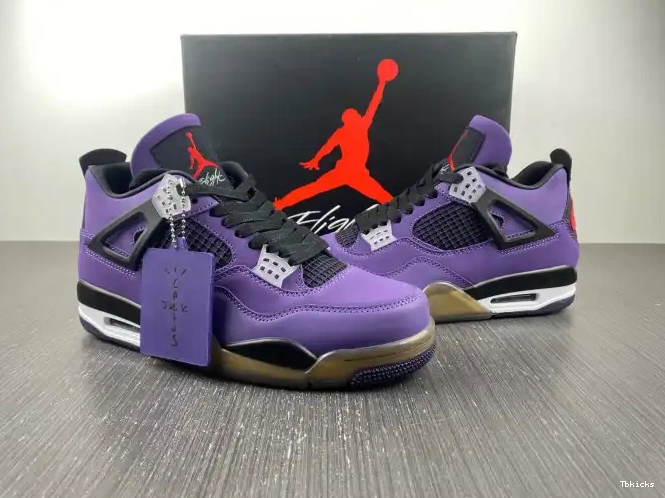 Rep TBK 4 Family) Jordan Retro Scott Travis 766296 Purple (Friends and LN4 0618